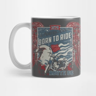 Born To Ride Route 66 Mug